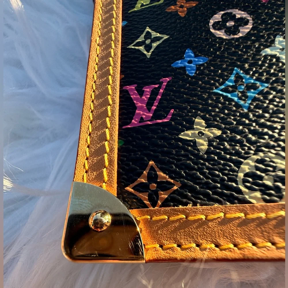 Louis Vuitton Large 6-ring Planner; Black Monogram Multicolor (fits A5 paper)